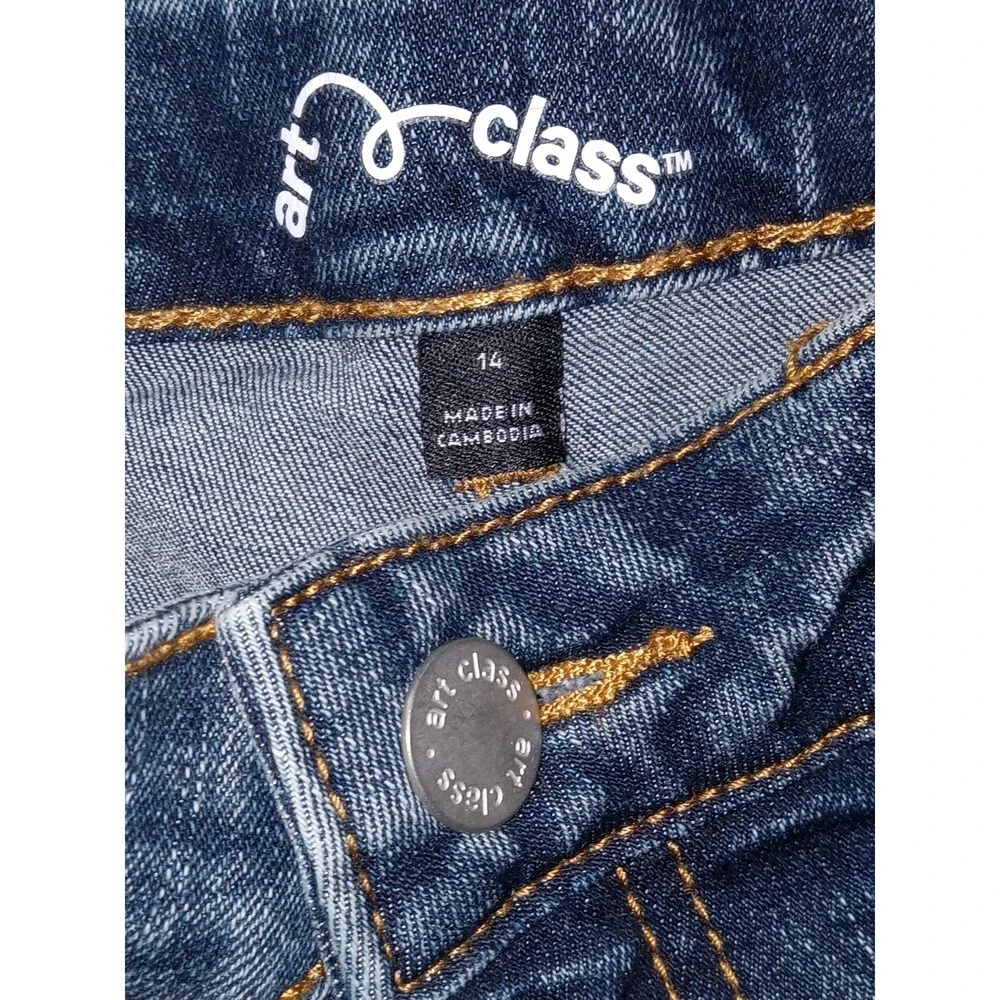 Art Class Sz 14 Girls Wide Leg‎ Distressed Bootcut Jeans Streetwear Normcore Y2K